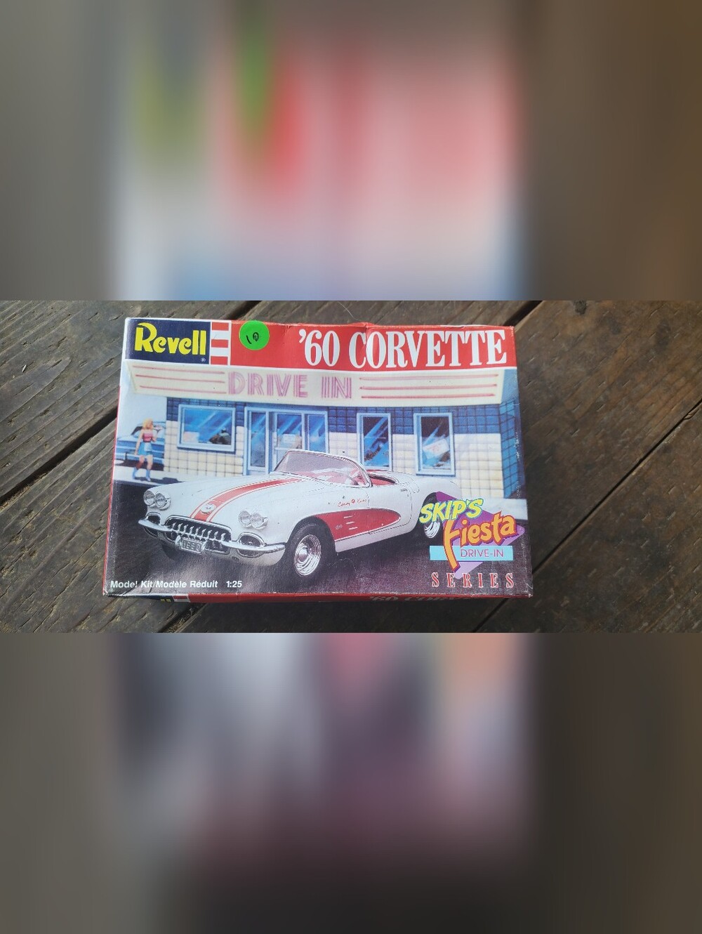 Revell '60 Corvette Model Kit - White with Red Accents